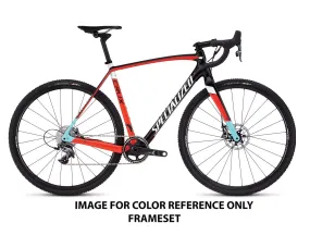 2016 Specialized Crux Expert 1X (FRAMESET ONLY) Carb/RktRed/Wht/LtBlu 49cm