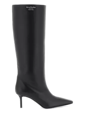 Acne Studios Leather Boots With Tapered Toe. (Size - 36)