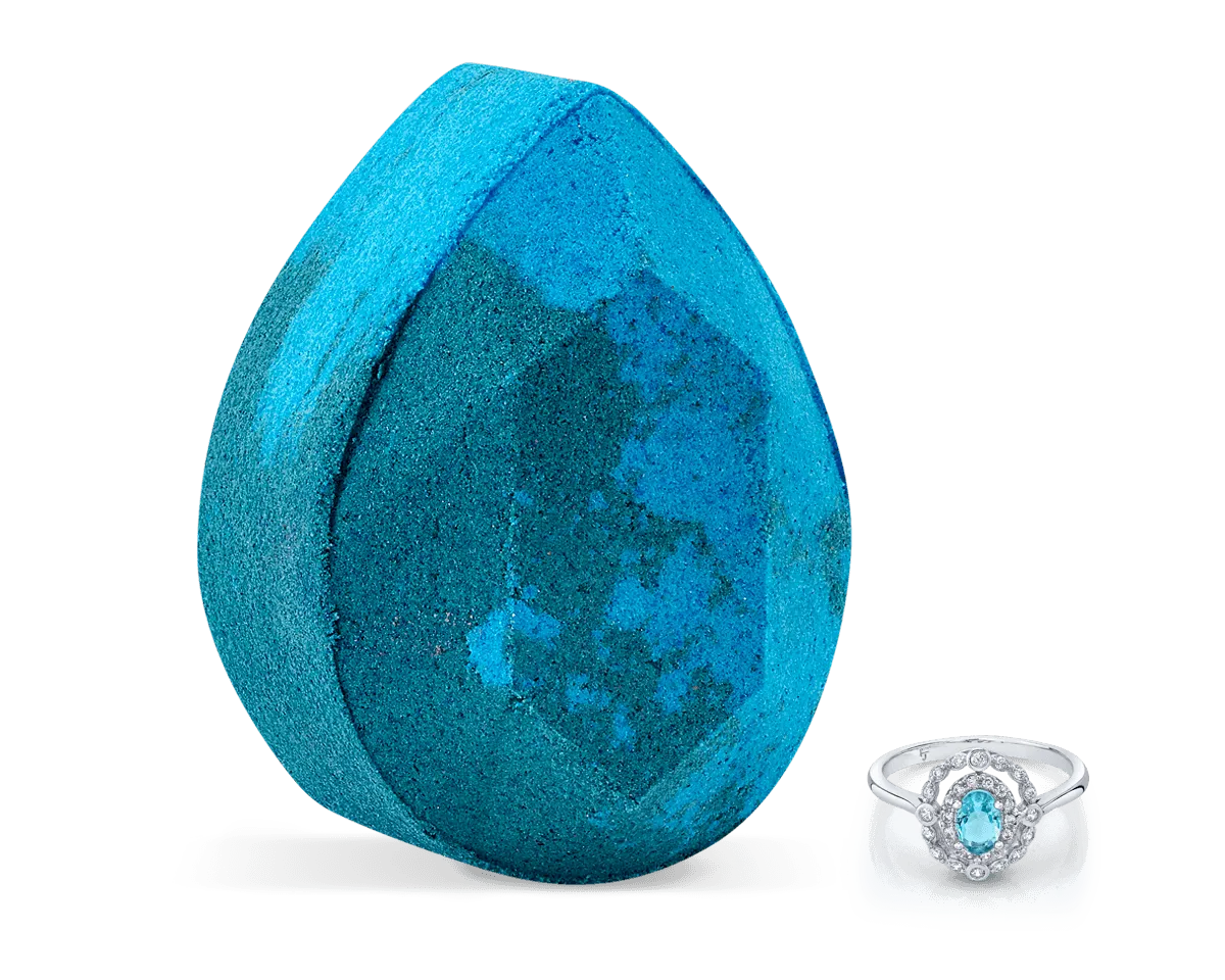 Aquamarine - March Birthstone Collection - Bath Bomb