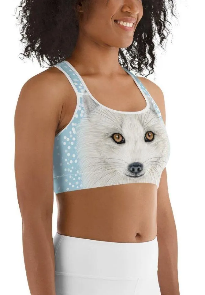 Arctic Fox Dog Sports Bra