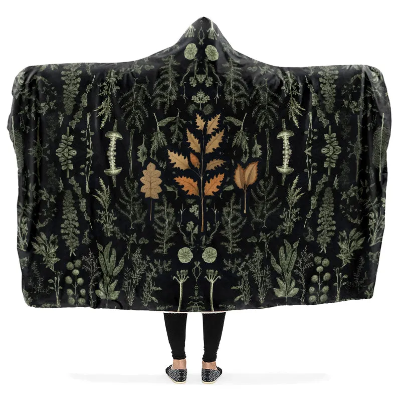 Autumn Memoir Hooded Blanket - Cozy and Warm Wrap-around Blanket with Vegan Fur Lining and Hood