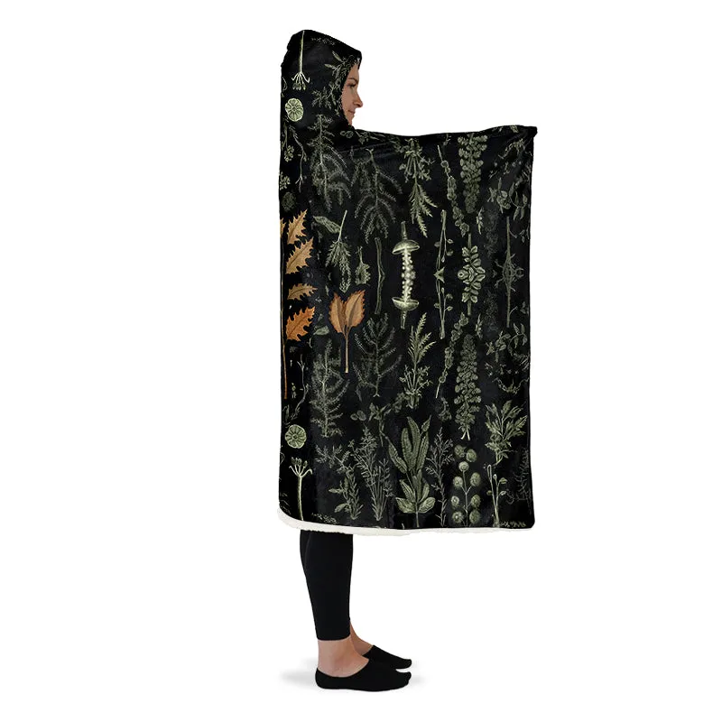 Autumn Memoir Hooded Blanket - Cozy and Warm Wrap-around Blanket with Vegan Fur Lining and Hood