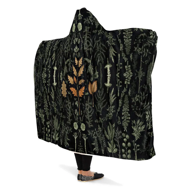 Autumn Memoir Hooded Blanket - Cozy and Warm Wrap-around Blanket with Vegan Fur Lining and Hood