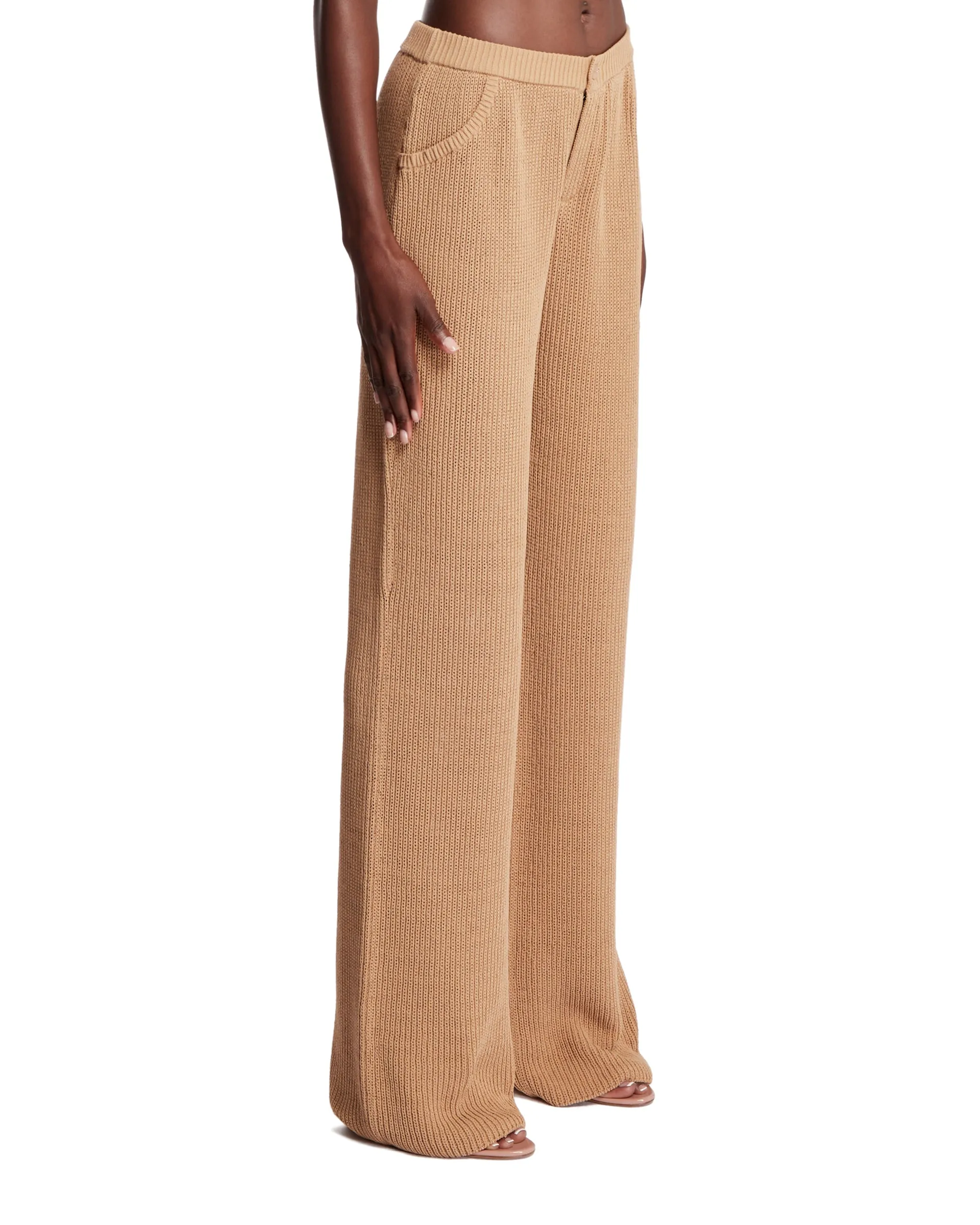 Beige Cotton Aries Pants