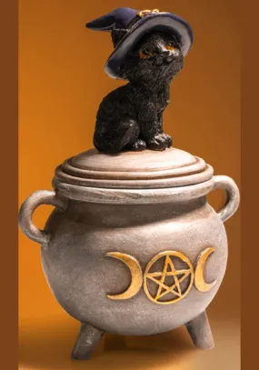 Black Cat | CAULDRON TRINKET BOX