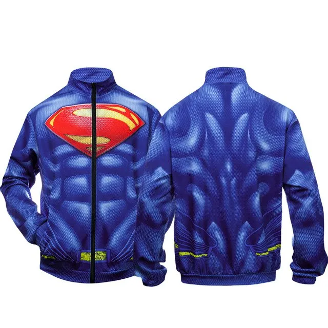 Blue SUPERMAN Zipper Jacket