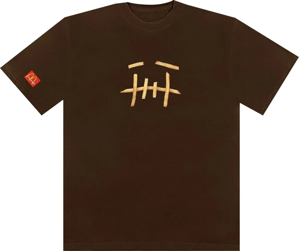 Cactus Jack Travis Scott McDonald's Fry Tee II Brown