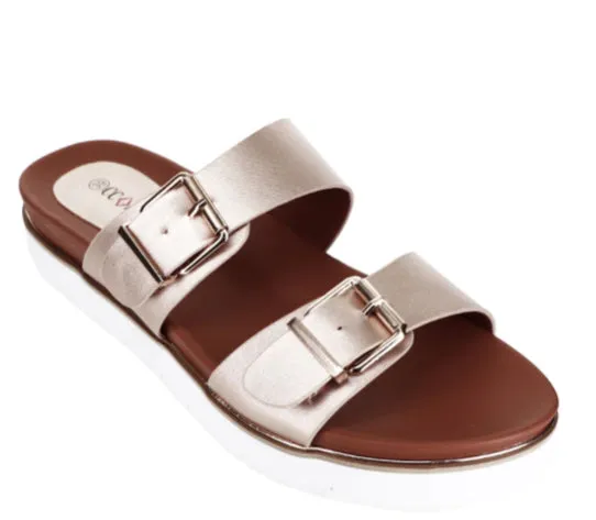 CC Resorts Yummy ~ Blush ~ Rose Gold ~ Black ~ Sandal