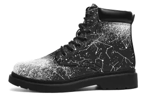 Constellation Classic Boots - High Quality Micro-Suede Weatherproof Vegan Shoes with Stitched on Soles