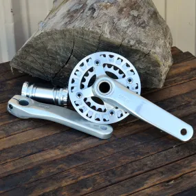 Crank - Silver  - 2 piece with 32x22 chainrings