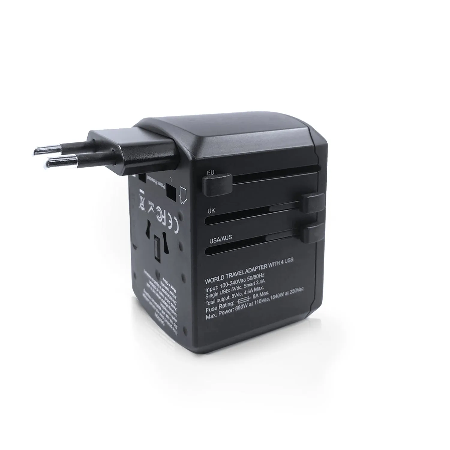 Crossing World Travel Adapter With 4 Usb