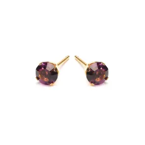 February Birthstone 5mm Earrings