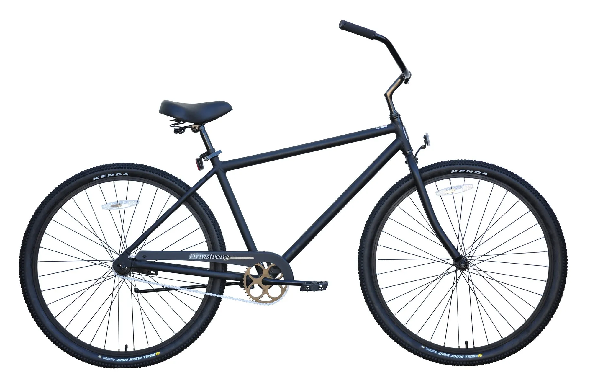 Firmstrong 29" Black Rock Single Speed, Matte Black - Men's Beach Cruiser Bike w/ Heavy Duty Wheel