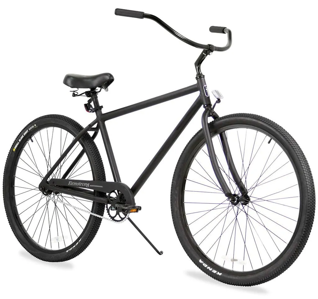 Firmstrong 29" Black Rock Single Speed, Matte Black - Men's Beach Cruiser Bike w/ Heavy Duty Wheel