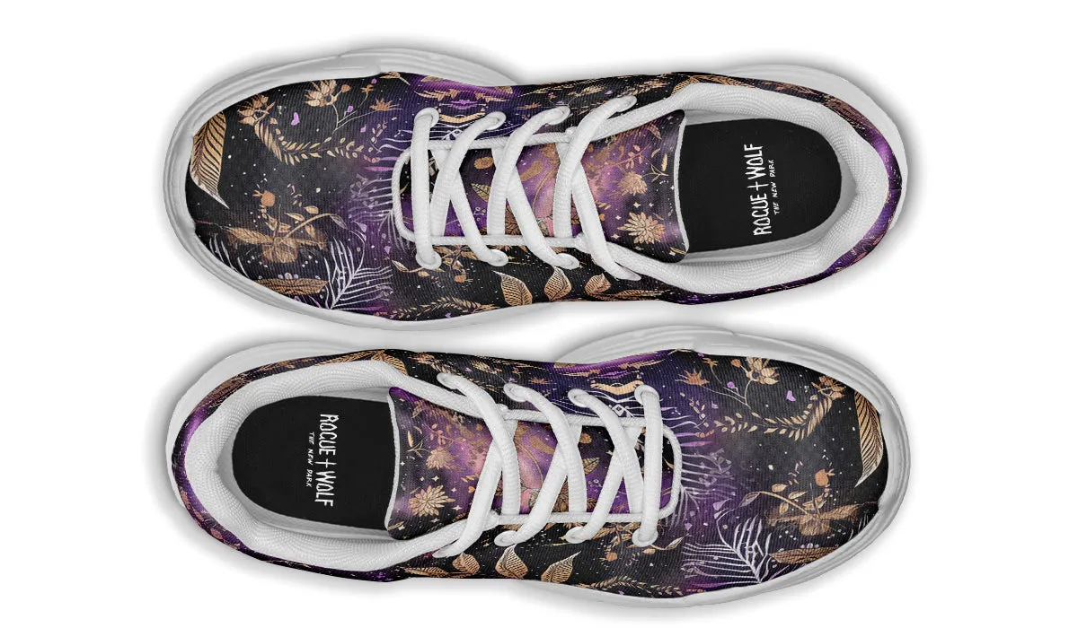 Galactic Bloom Chunky Sneakers - Light Breathable and Comfortable Sports Shoes with Platform Soles