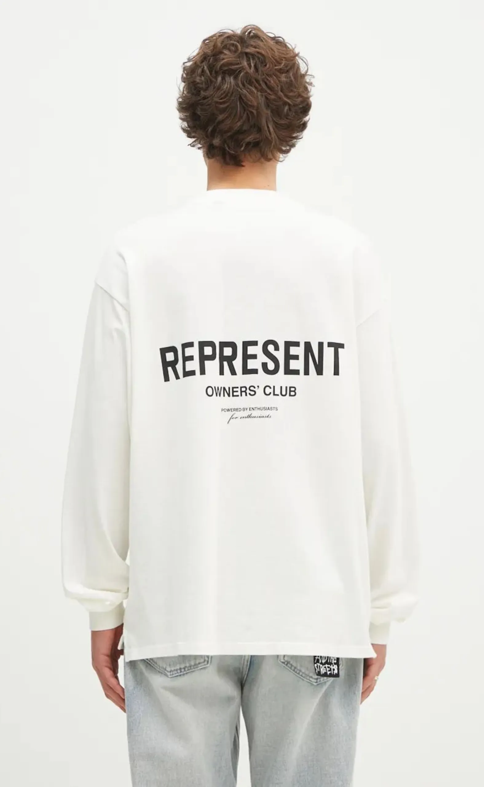 REPRESENT OWNERS CLUB FLAT WHITE LONGSLEEVE