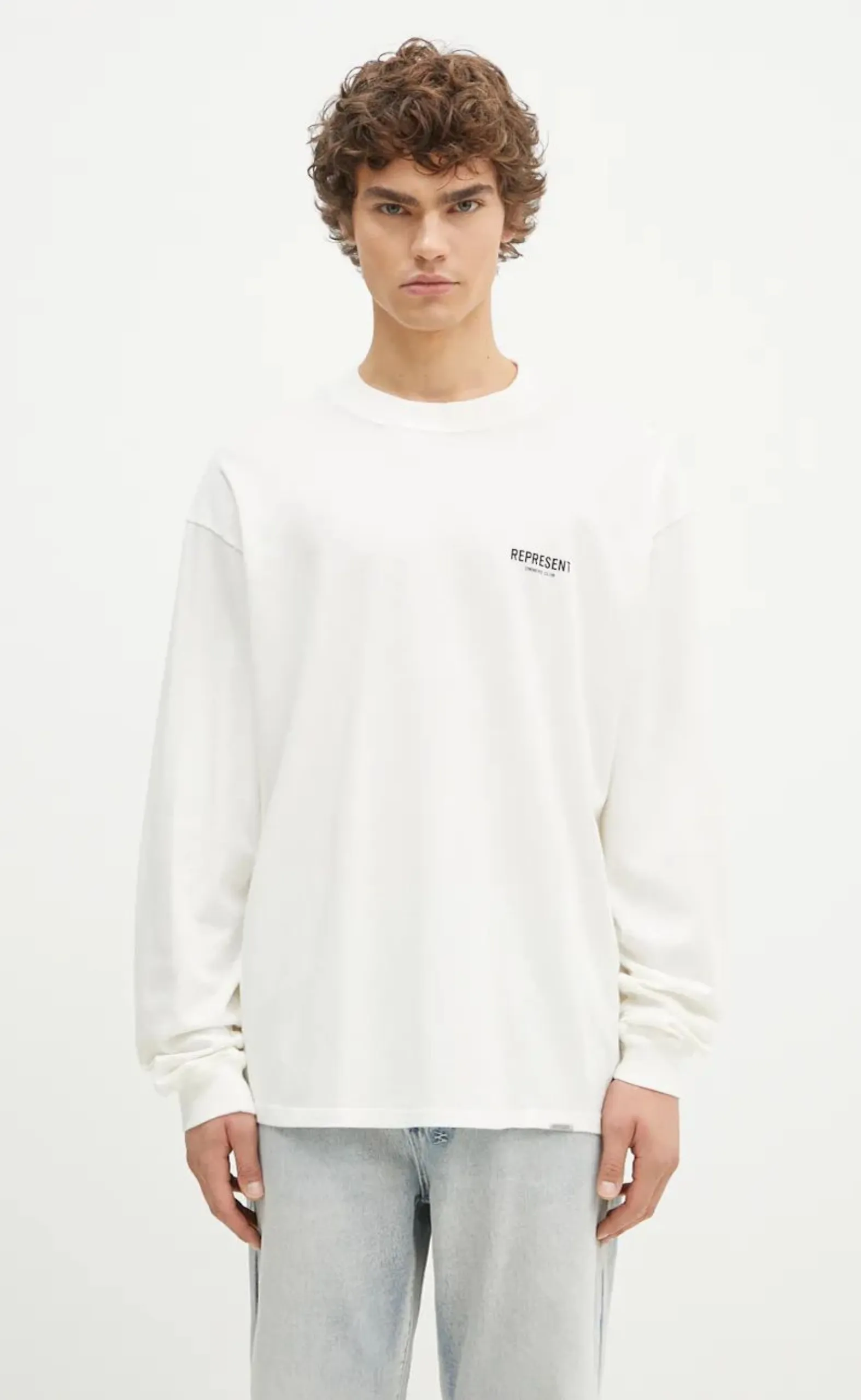 REPRESENT OWNERS CLUB FLAT WHITE LONGSLEEVE