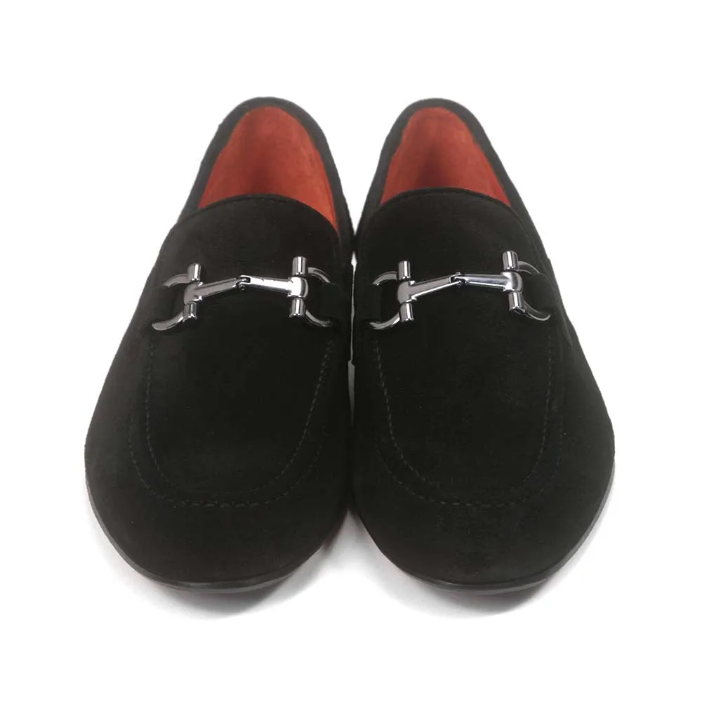 Sigotto Uomo Black Suele Bit Leather Sole Loafer